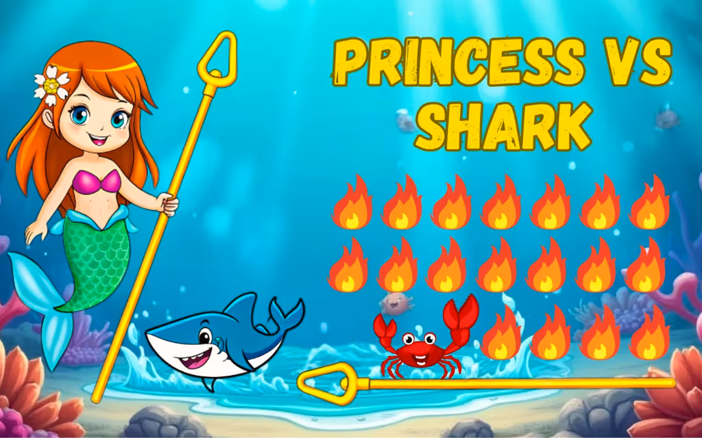 Princess vs Shark logo