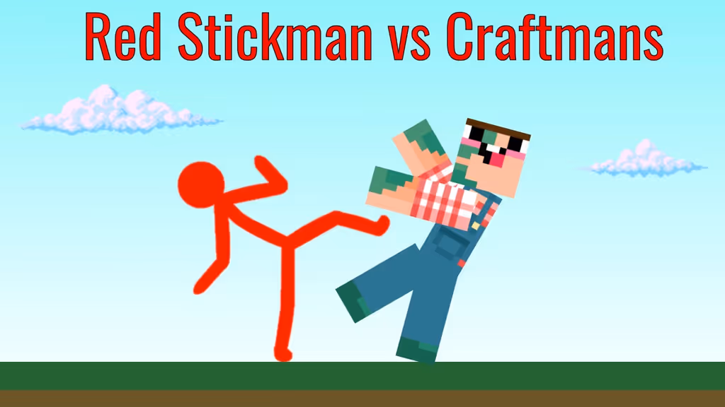 Red Stickman vs Craftmans logo