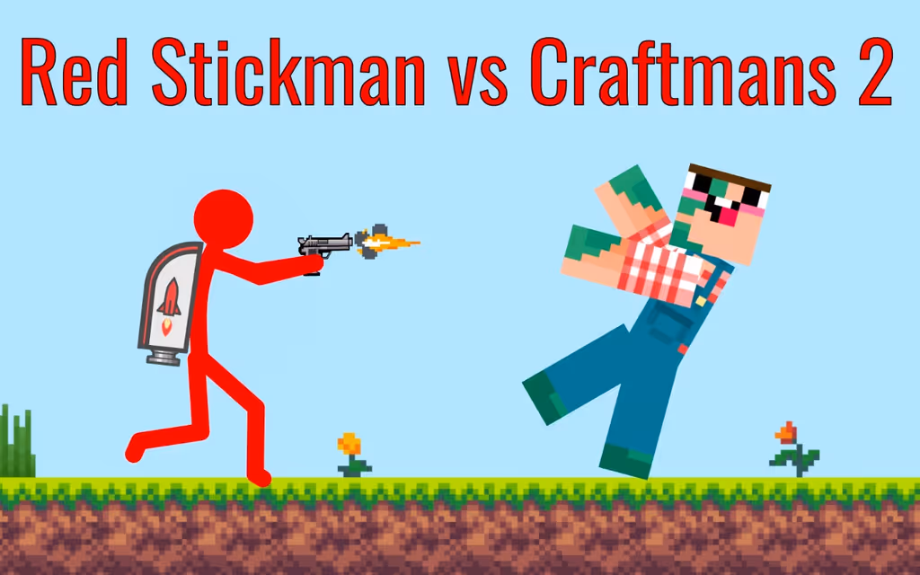 Red Stickman vs Craftmans 2 logo