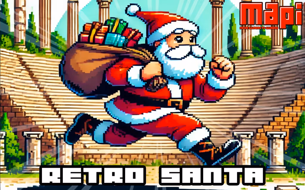 Retro Santa logo