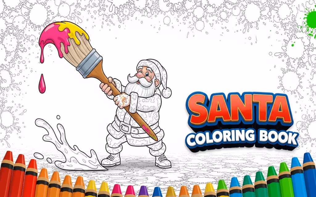 Santa Coloring Book logo