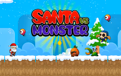 Santa VS Monster logo