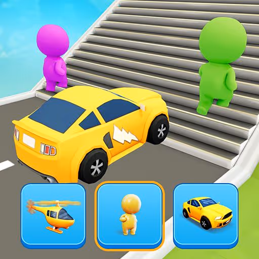 Shape Transforming: Shifting Run logo