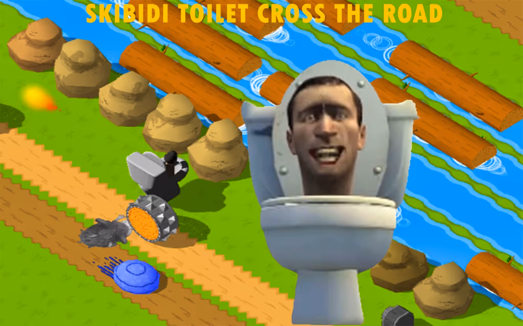 Skibidi Toilet Cross The Road logo