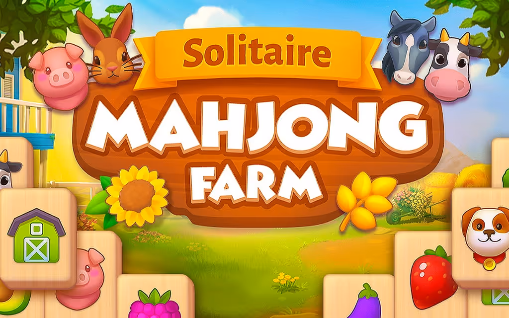 Solitaire Mahjong Farm logo