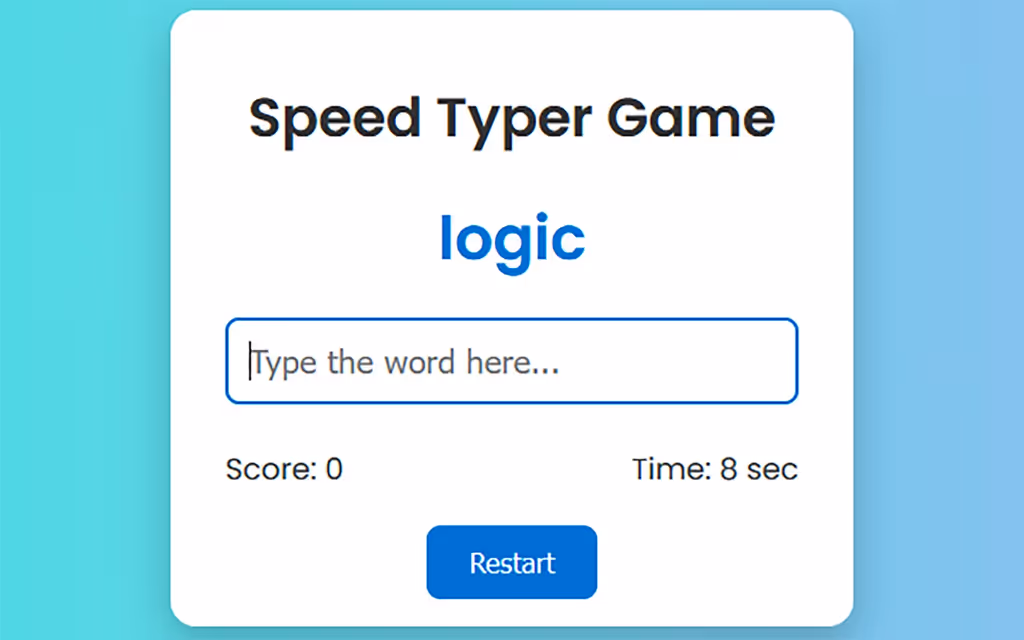 Speed Typer Game logo