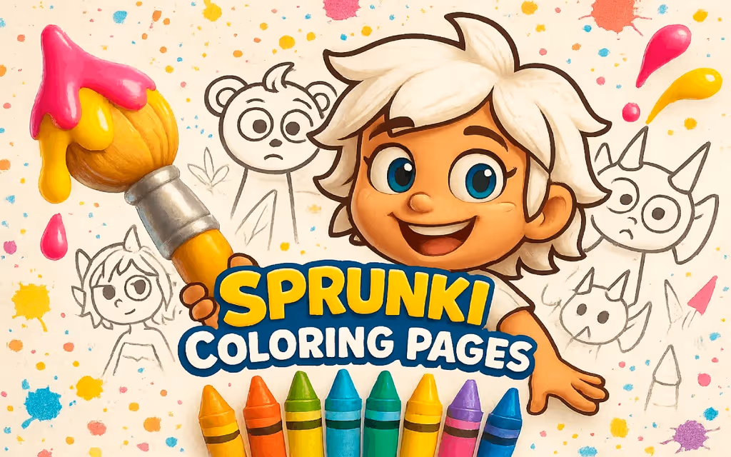 Sprunki Coloring Pages logo