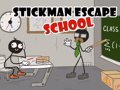 Stickman Escape School logo