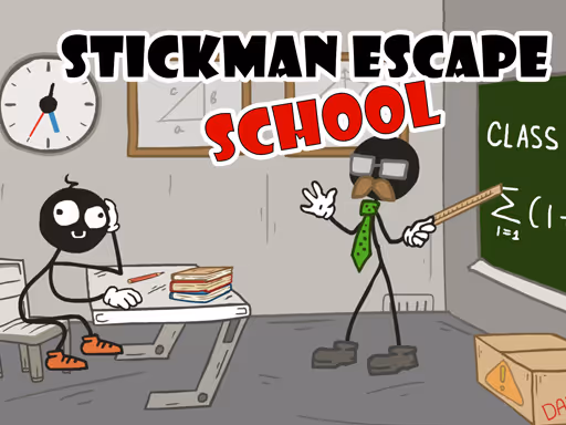 Stickman Escape School logo