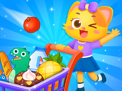 Supermarket Shopping For Kids logo