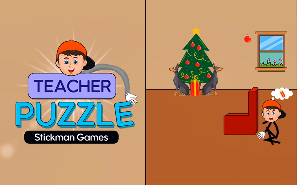 Teacher Puzzle Stickman Games logo