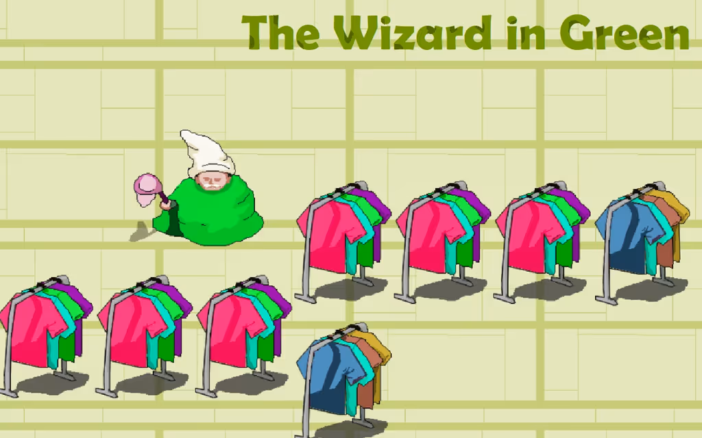 The Wizard in Green logo