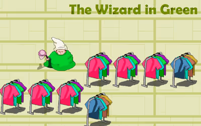The Wizard in Green logo