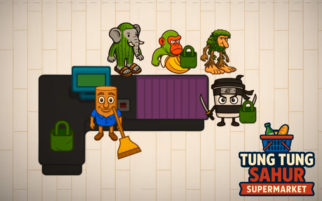 Tung Tung Sahur Supermarket logo