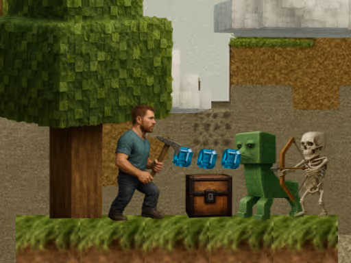 Ultra Realistic BlockCraft logo