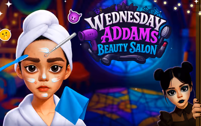 Wednesday Addams Beauty Salon logo