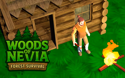 Woods of Nevia: Forest Survival logo